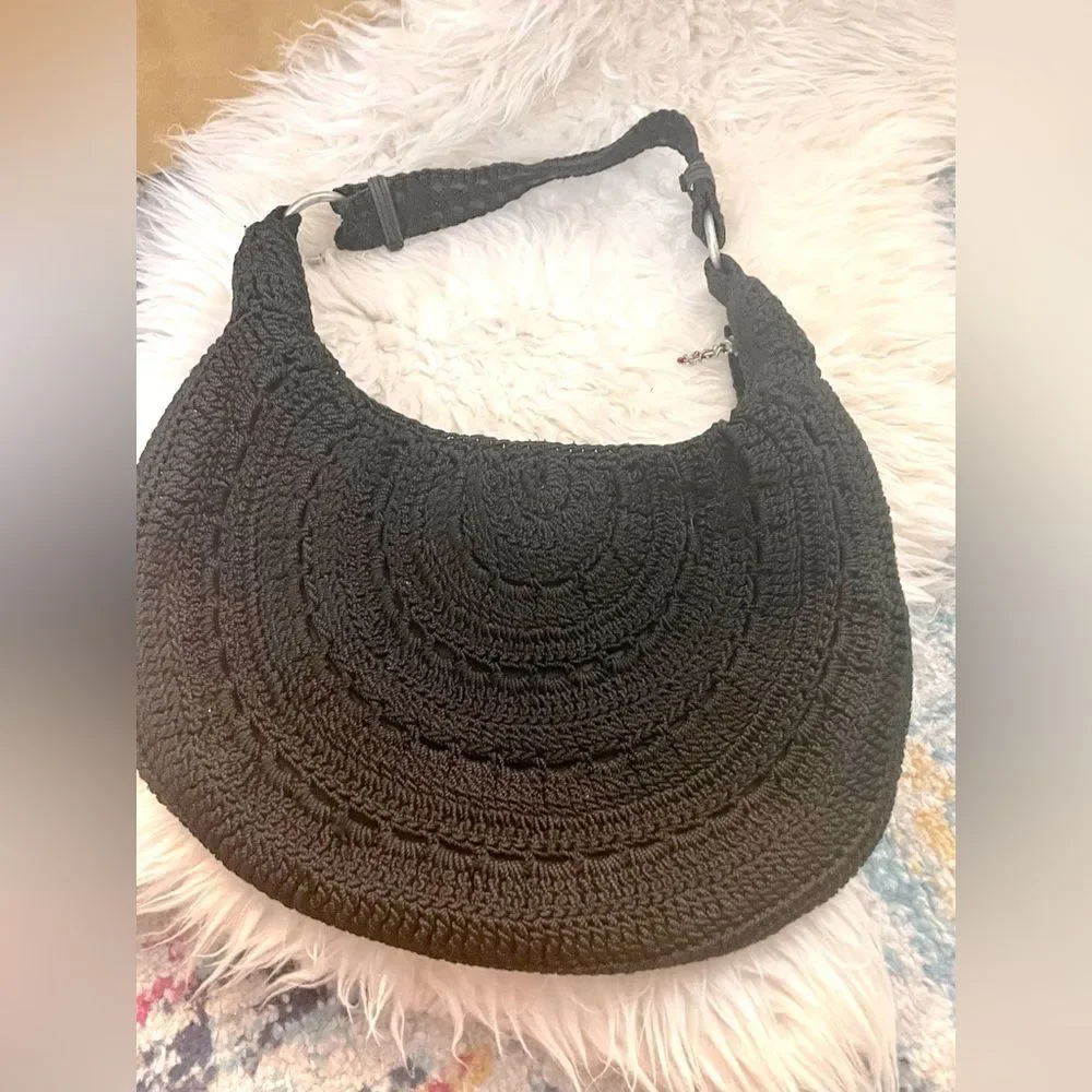 The Sak Crochet Handbag Black